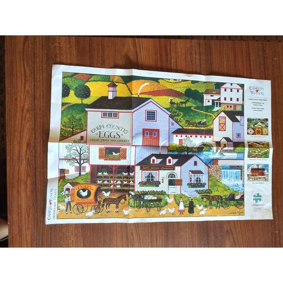 CHARLES WYSOCKI 1000 PIECE JIGSAW PUZZLE "Virginia's Nest" with poster - Picture 8 of 9